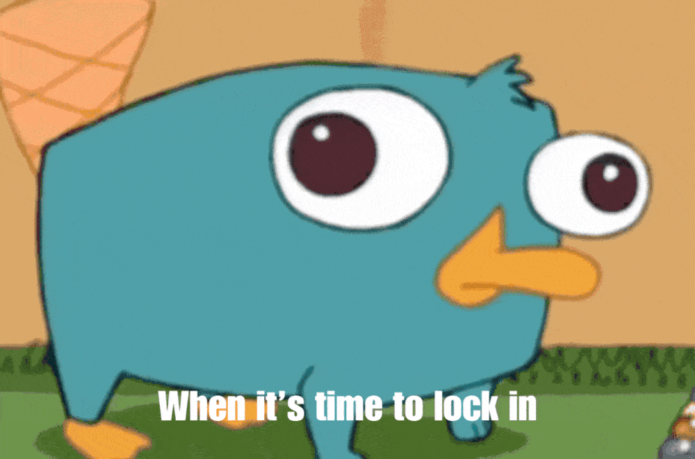 When its time to lock in